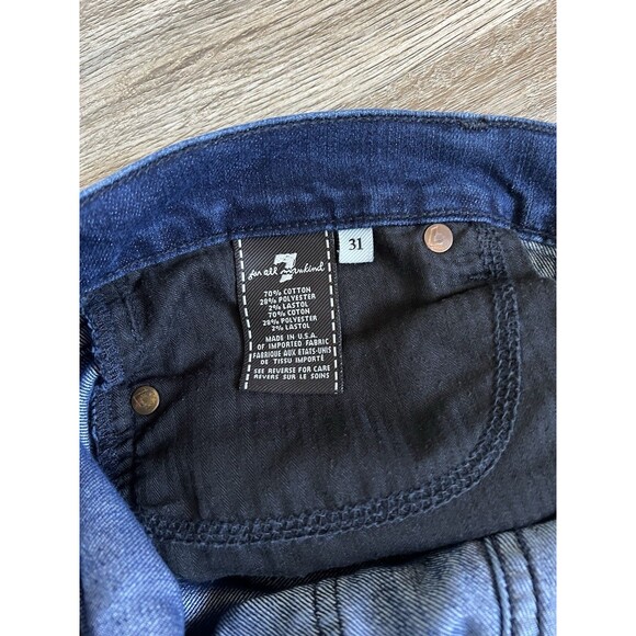 Rachel Comey x Target High Rise Crop Jeans Size 6 Blue Tie Dye Marbled Denim - Picture 2 of 14